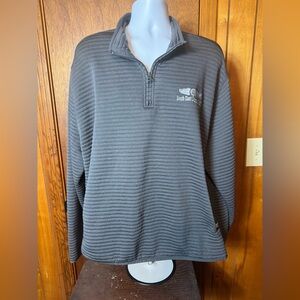 Men's Charcoal Zip-Up Sweater - 3X‎